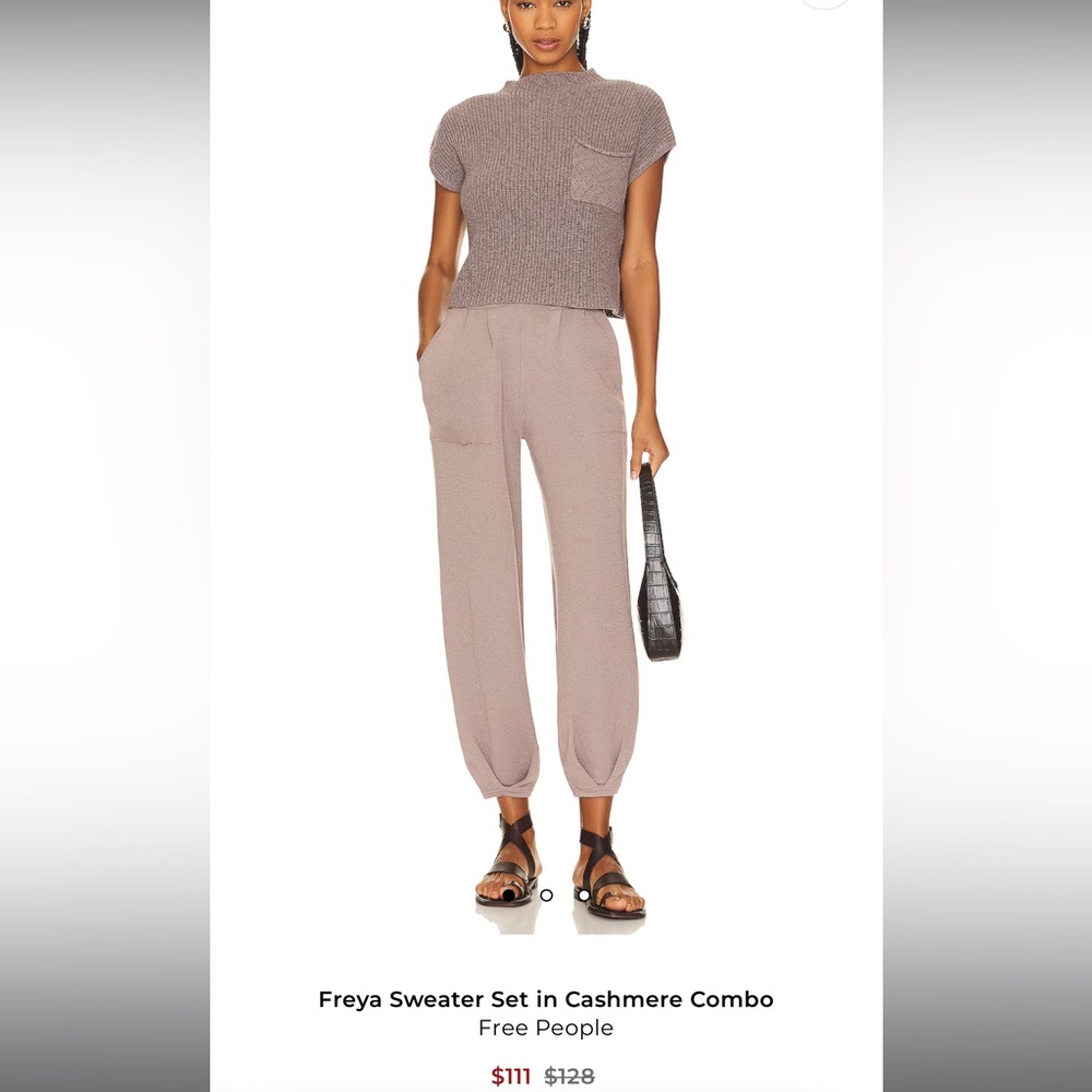 Free people freya set -Size xs - color: taupe- New with tags